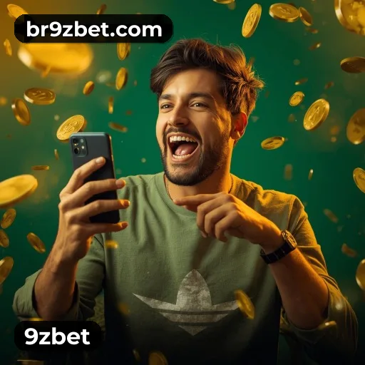 App 9zbet para iOS e Android — interface mobile, login biométrico e PIX integrado