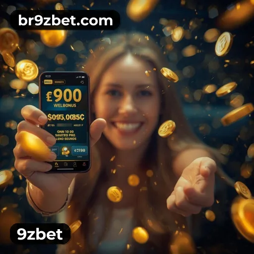 App 9zbet para iOS e Android — interface mobile, login biométrico e PIX integrado